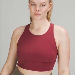 SOLD. Lululemon XS Sports Bra Burgundy Racerback No Pads.